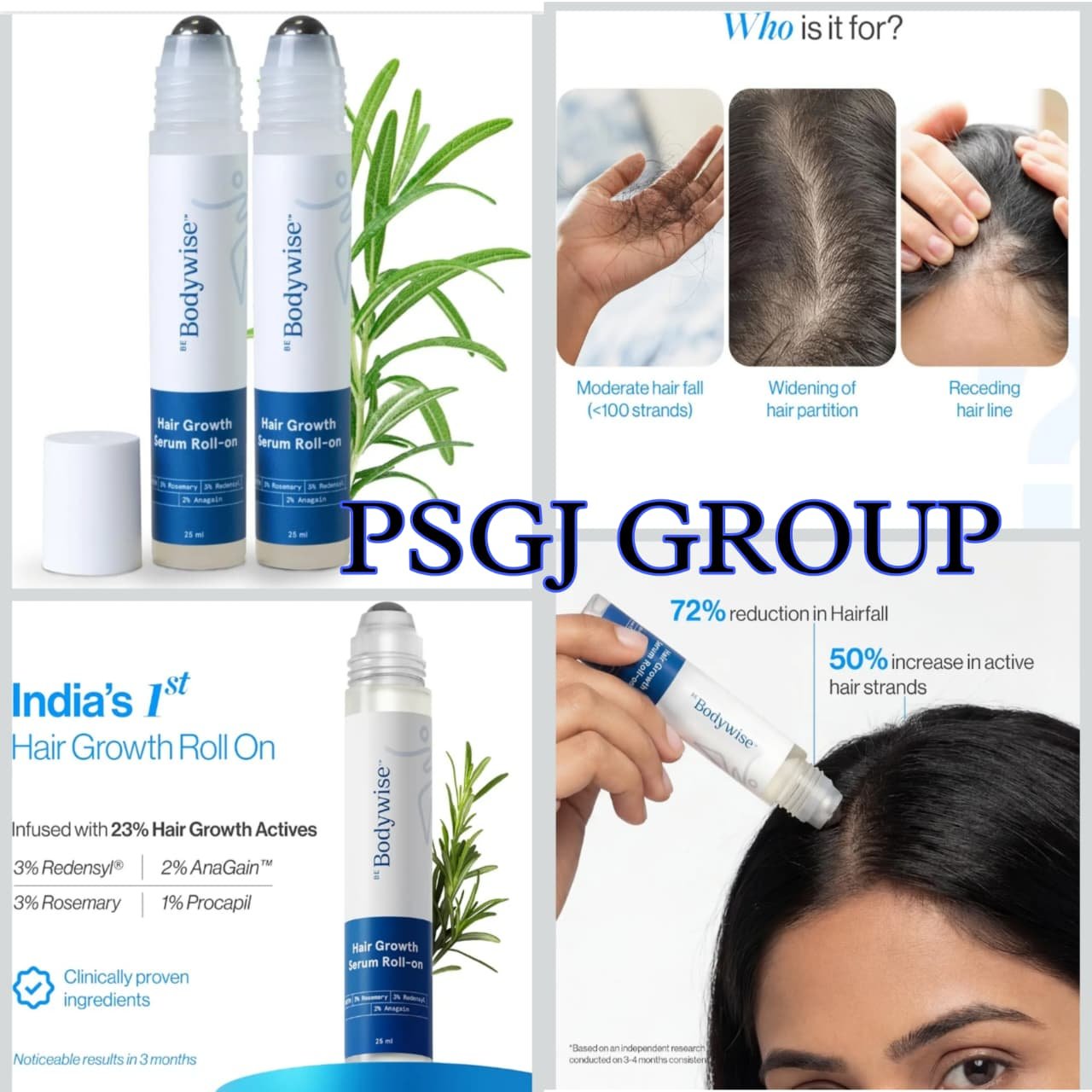 hair groth rerum roll on PSGJ GROUP