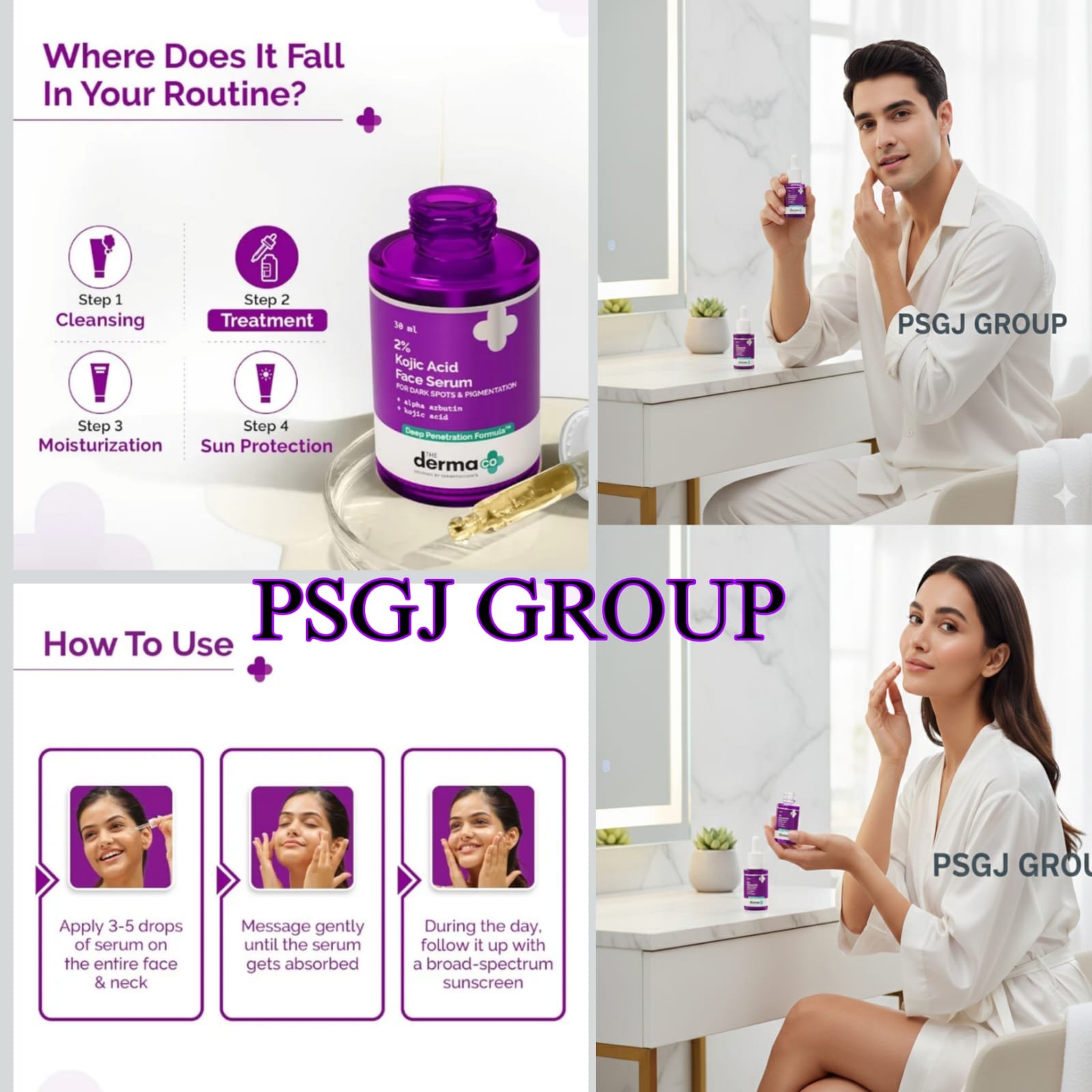KOJIC ACID FACE SERUM PSGJ GROUP